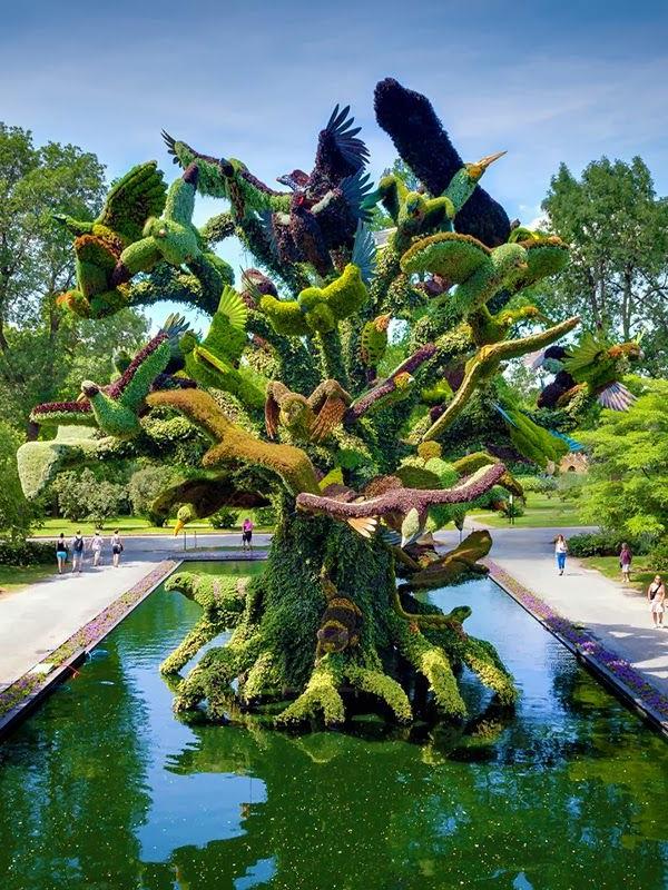 rzeźby ogrodowe ptaki zwierzęta montreal
