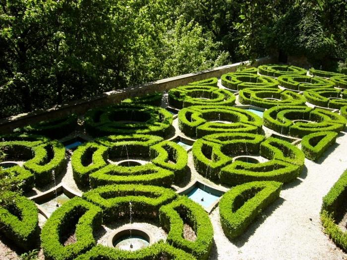 projektowanie ogrodu pomysły na ogród struktura bukszpanu wzór geometryczny