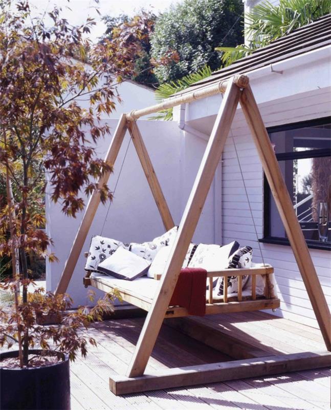 plantes de balançoire de jardin cool coussins