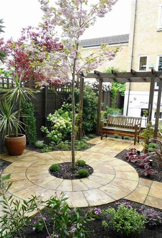 idées de jardin jardin pergola banc de jardin plantes de jardin design allées de jardin