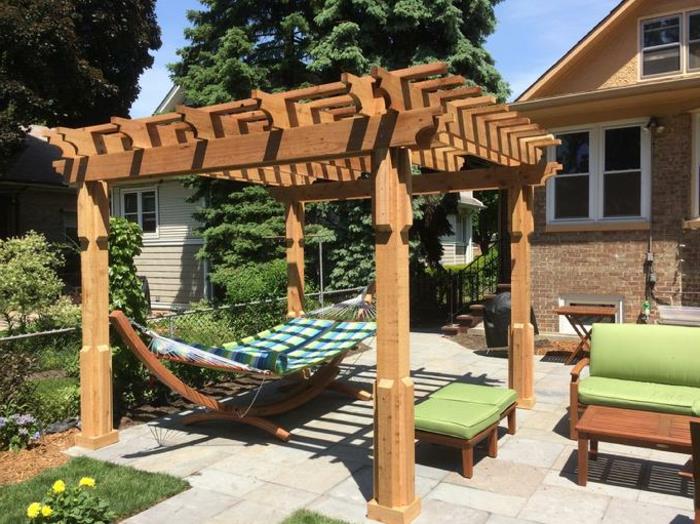 idées de jardin pergola jardin hamac mobilier de jardin