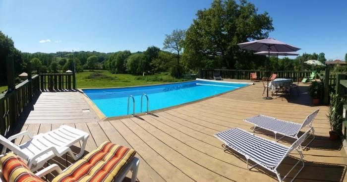 idées de jardin piscine et meubles assortis rendent l'été génial