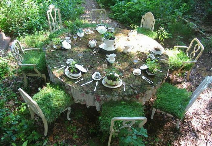 idées de jardin pour fabriquer soi-même des chaises de table à manger rondes