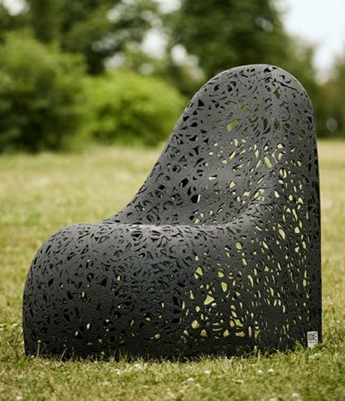 idées de meubles de jardin arche fauteuil sculpture artistique