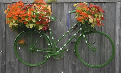 idées de meubles de jardin vélo fleurs artistiques