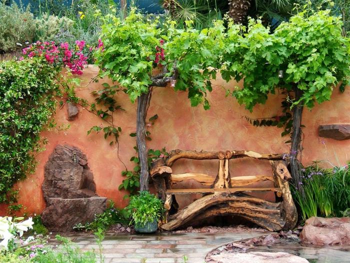 meubles de jardin rustique banc de jardin cool plantes de jardin