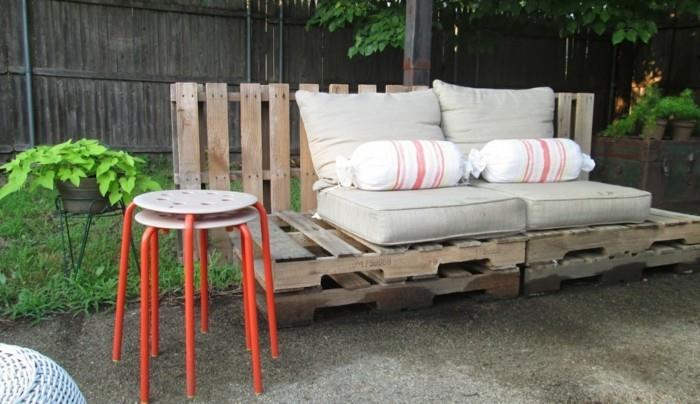 salon de jardin en palette chaise ikea