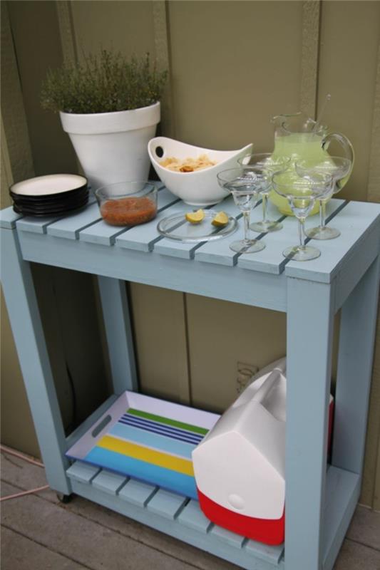 meubles de jardin en palettes