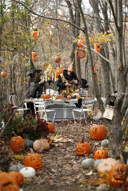 dekoracja na przyjęcie w ogrodzie dekoracja stołu dekoracja na halloween dekoracja ogrodu!