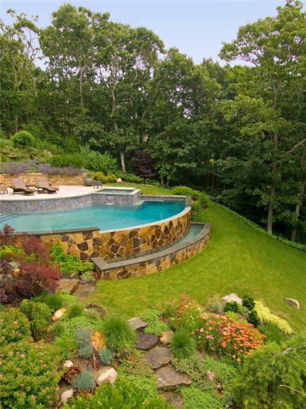 conception de piscine de jardin pour une plus grande surface