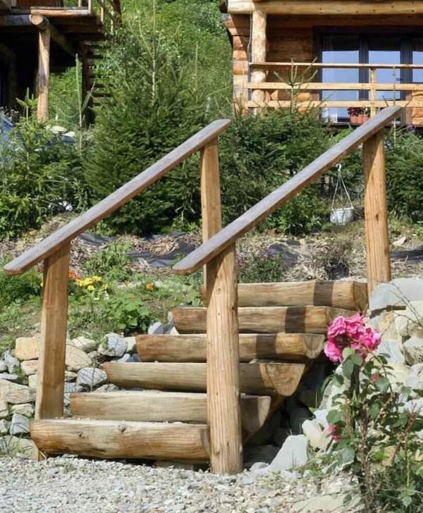 Construire des escaliers de jardin en bois
