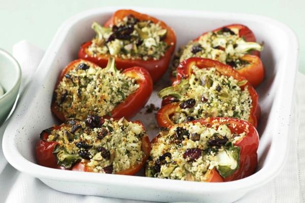 Préparer des poivrons farcis avec du couscous