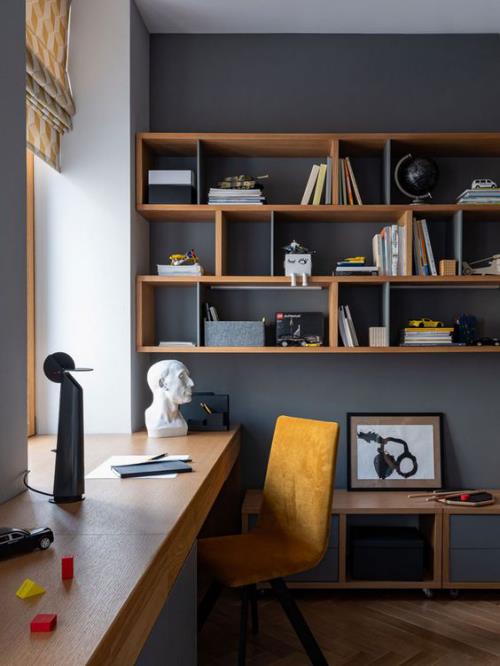 accents jaunes dans le bureau à domicile inspiration de bureau atmosphère créative une chaise jaune ensoleillée