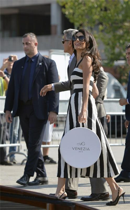 George Clooney i dziewczyna Amal w Wenecji