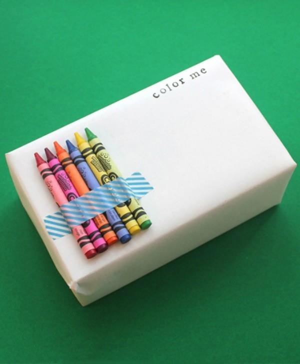 idée de bricolage de papier d'emballage pour les enfants