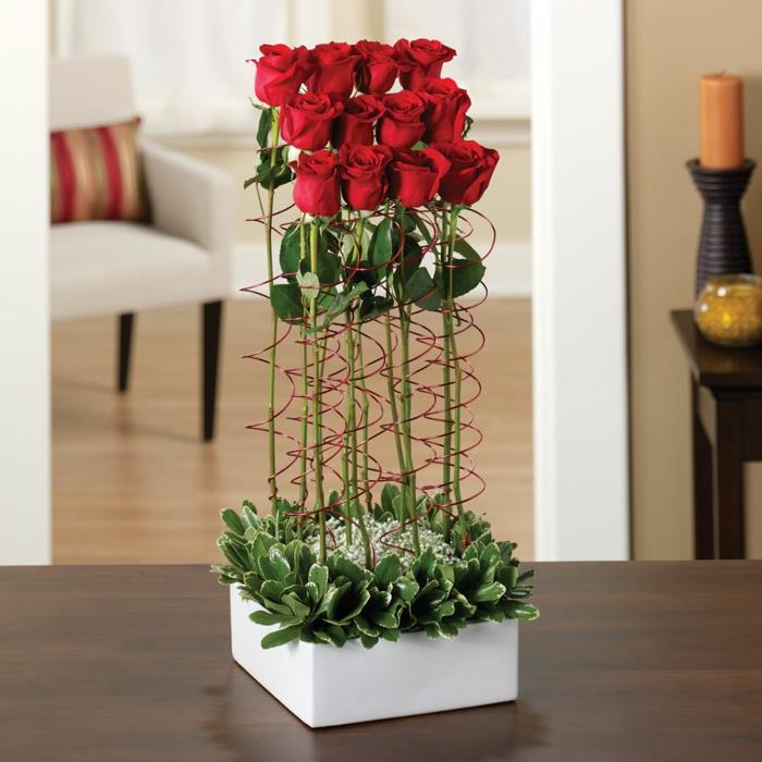 zdrowe życie czerwone róże znaczenie dekoracji kwiatowych