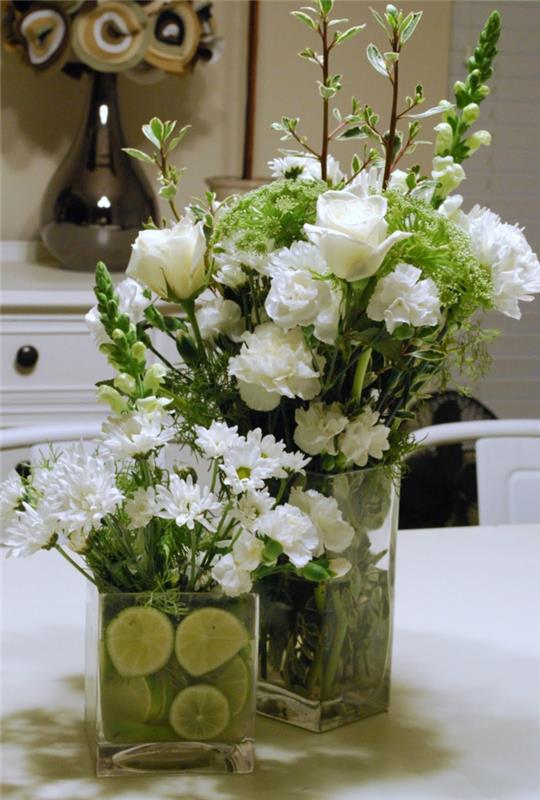 zdrowe życie białe kwiaty pomysły na dekorację kwiaty
