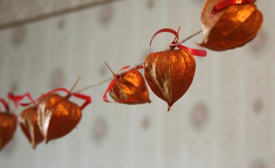 Zrób sobie girlandę physalis lampion flower