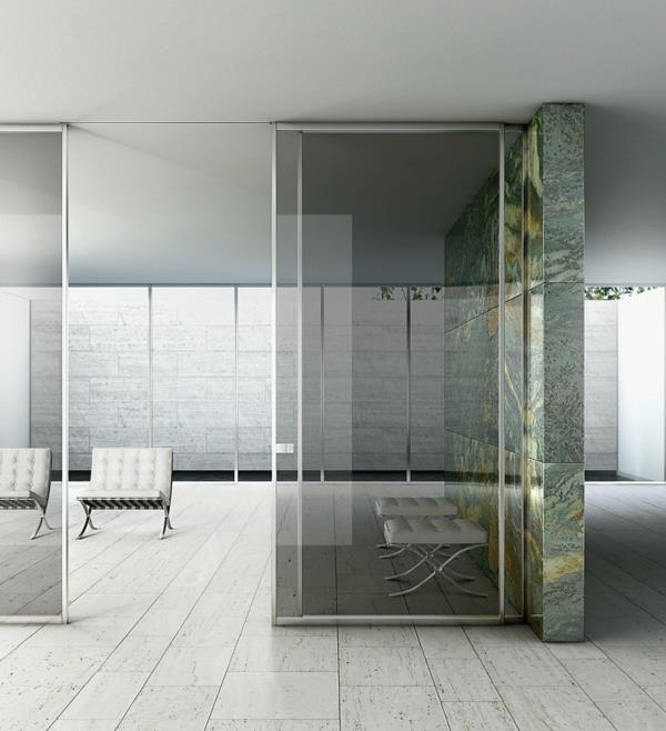 portes coulissantes en verre portes de chambre modernes idées de design d'intérieur