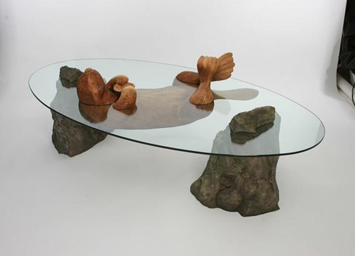 przykłady umeblowania stołu szklanego pomysły dekoracyjne derek pearce seals duck