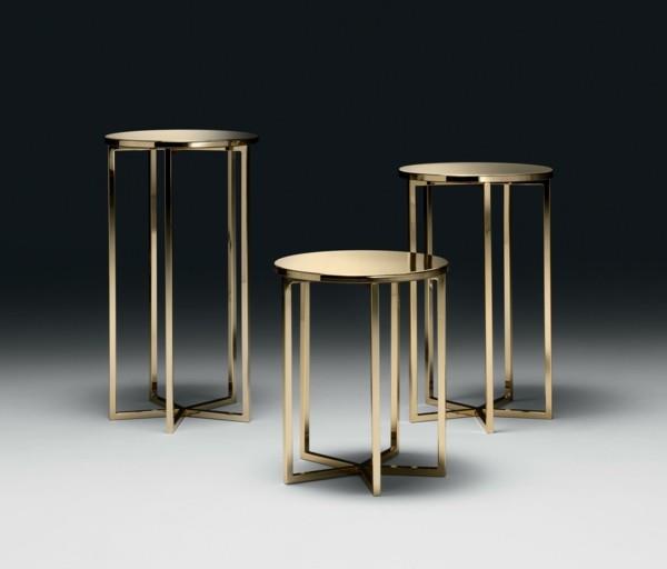złote i szlachetne stoliki boczne designerski stolik