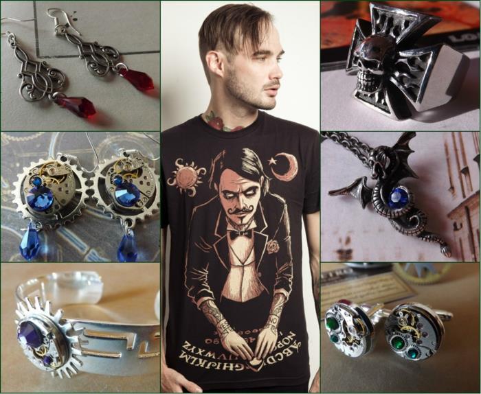 gotycka biżuteria steampunk rebelsmarket