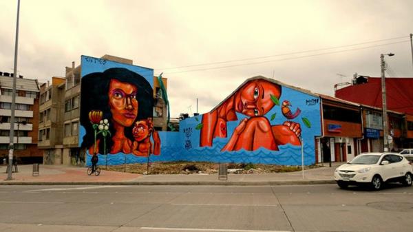 graffiti art bogota colombie personnes
