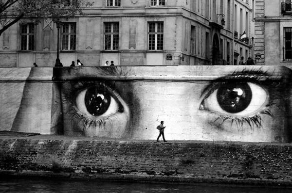graffiti art paris france yeux rive