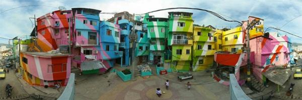 art du graffiti rio de janeiro brésil quartier coloré