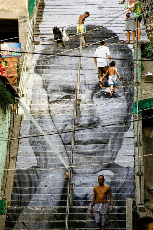 graffiti photos rio de janeiro brésil portrait