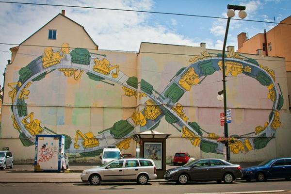 graffiti art république tchèque prague chars