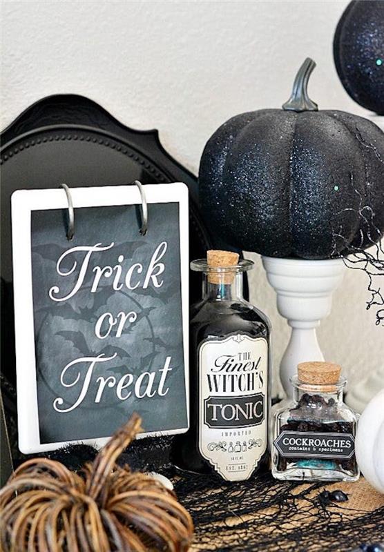 idées d'artisanat d'halloween avec citrouille et lettrage
