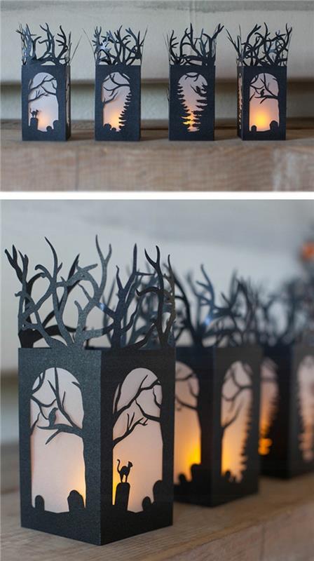 halloween bricoler automne décoration bricolage idées de décoration silhouette