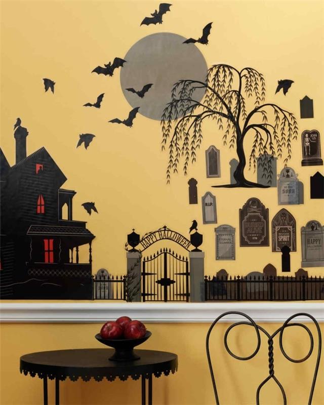 halloween bricoler décoration d'automne idées de décoration bricolage silhouette2