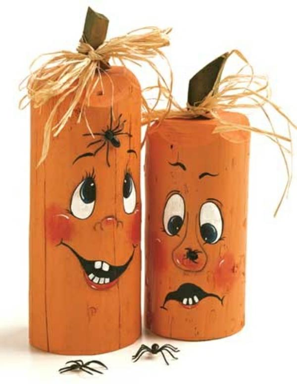décoration vous-même faire halloween amusement bougie visages