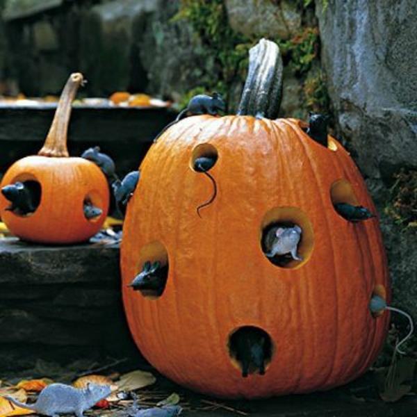 décoration d'halloween vous-même amusez-vous citrouilles souris
