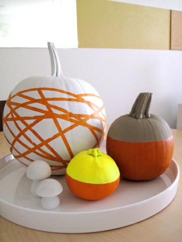 halloween blanc orange amusez-vous en servant des citrouilles