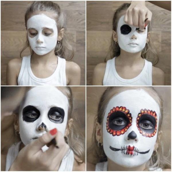 Halloween twarze dzieci