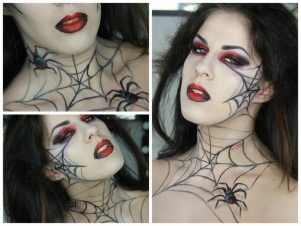 Halloween twarze pająk
