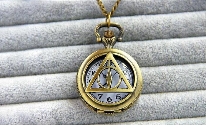Harry Potter Biżuteria Zegarek kieszonkowy Mosiądz Insygnia Śmierci