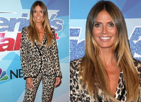 heidi klum coiffure ombre blond foncé collection lidl