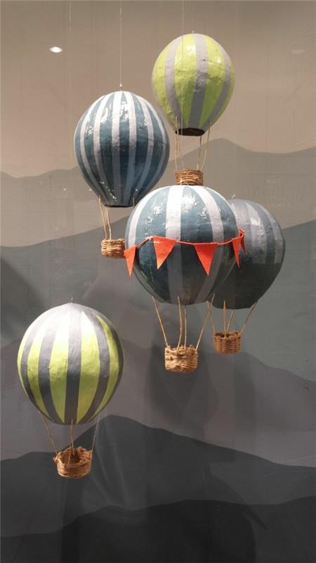 majsterkowanie balon na gorące powietrze fajny pomysł majsterkowania z papierową mache