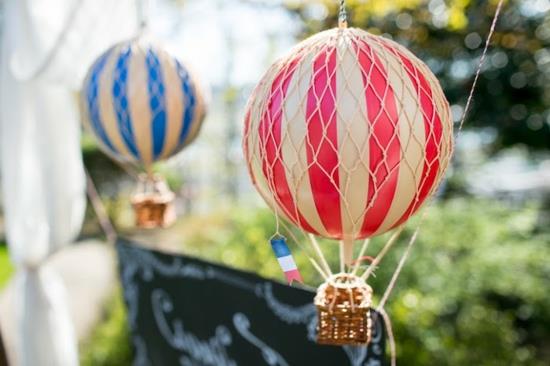 Balon na gorące powietrze majstrować przy dekoracji ogrodu