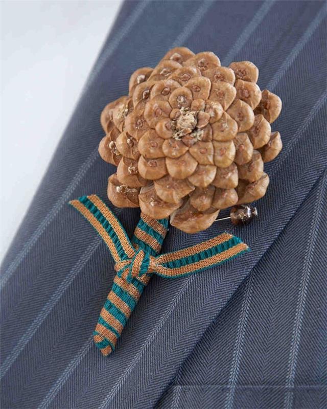 décoration d'automne décoration d'hiver bricoler avec des pommes de pin cheminée décoration de noël décoration de mariage