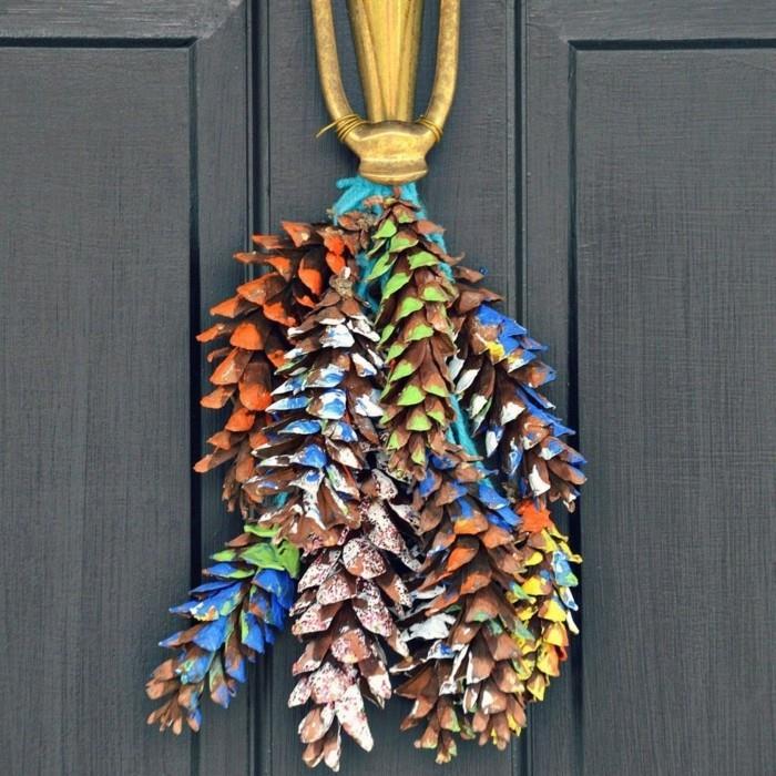 décoration d'automne décoration d'hiver guirlande de porte bricoler