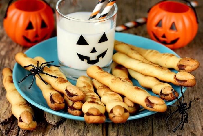 paluszki wiedźmy pieczenie halloweenowych przekąsek