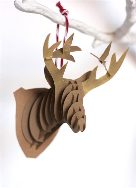 tête de cerf décoration murale idées de noël