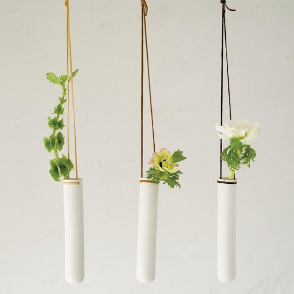 pots de fleurs suspendus plantes d'intérieur aéré art moderne