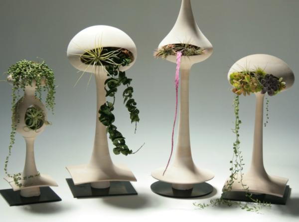 pots de fleurs suspendus plantes d'intérieur modernes tendance innovantes