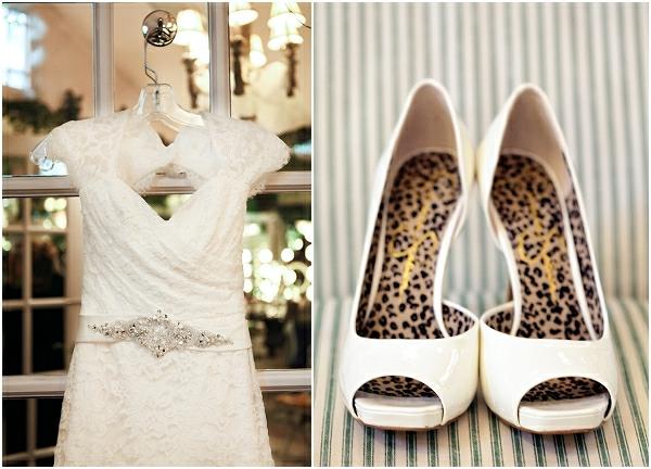 Idées de fête de mariage romantique chaussures habillées de cérémonie de mariage en plein air